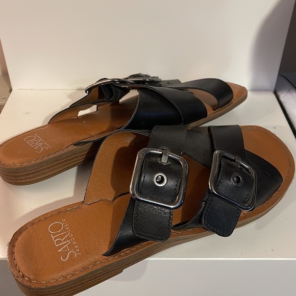 Franco Sarto Leather Sandals - Sz 8 - Picture 3 of 5